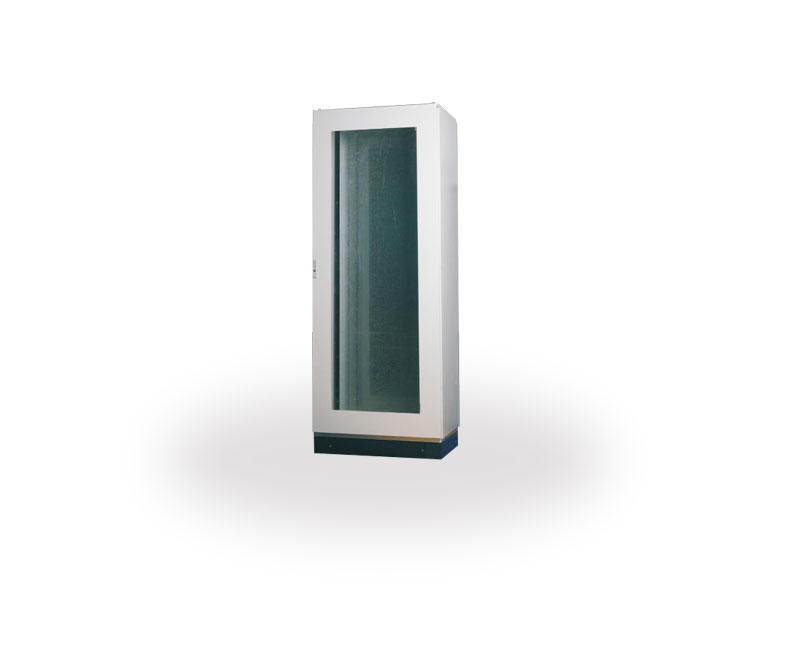 AR8P one piece floor stand cabinet-toughened glass door