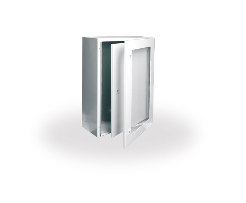 STIP Toughened glass door +inner door wall mount enclosure