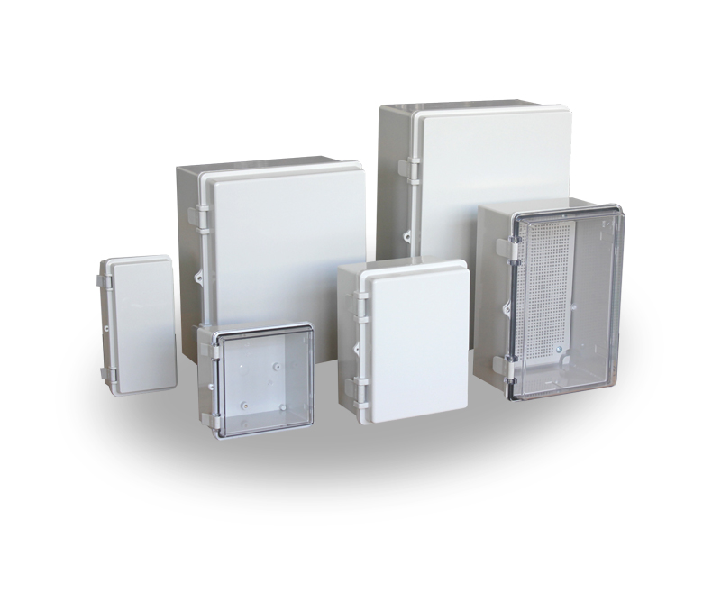 TE-AG，TE-AT series Plastic enclosure（Plastic hinge+stainless steel latch type）